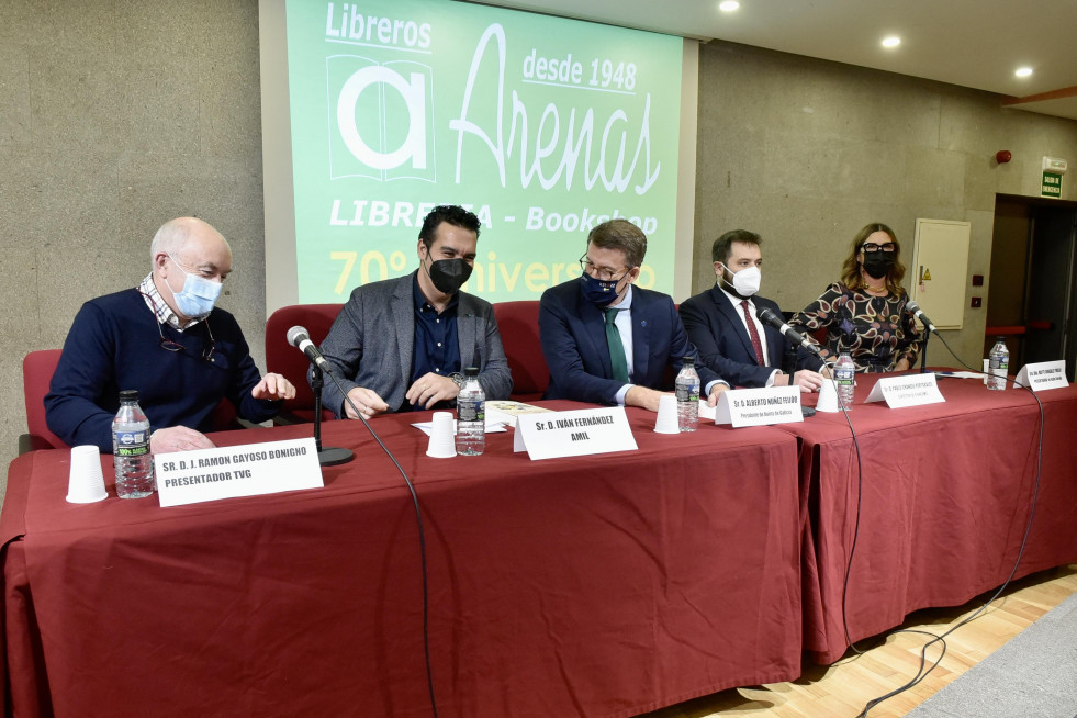 Gayoso, Fernández Amil, Núñez Feijoo, Grandío y González en el acto